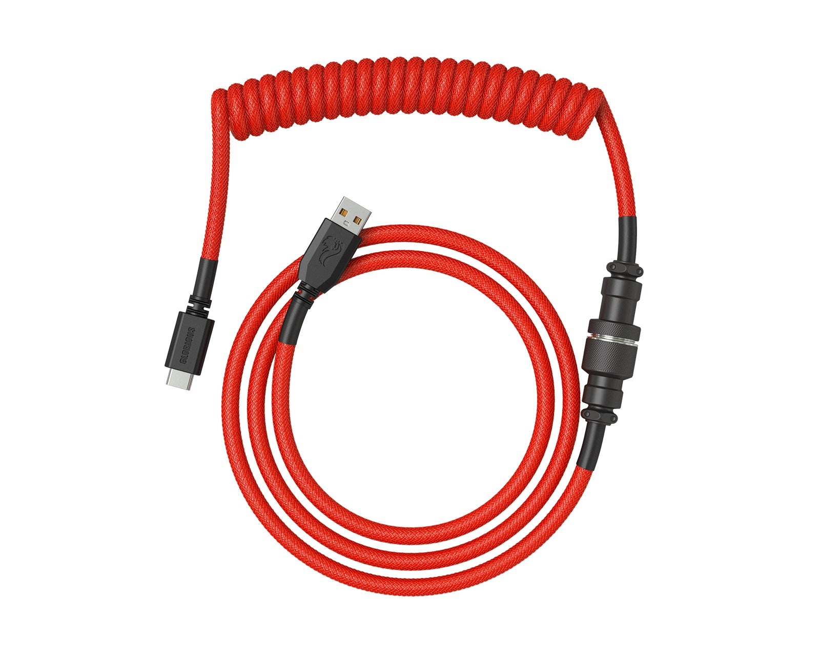 Glorious Coiled Cable - Crimson Red Glorious Coiled Cable - Crimson Red